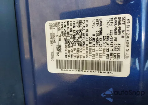 2019 Nissan Rogue S from USA, damaged, VIN JN8AT2MV9KW371840